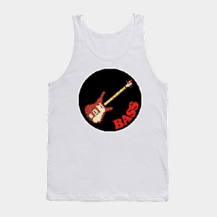 Rock Battle Card Game Bass Icon Tank Top